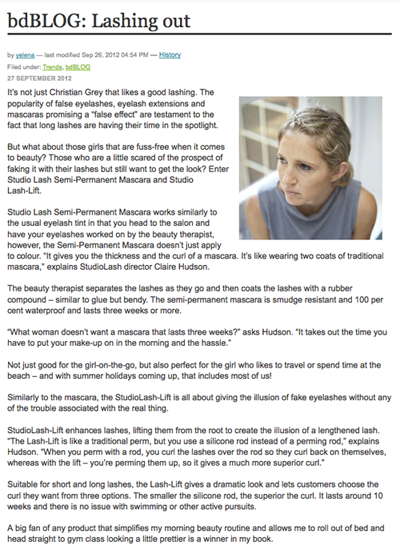 Semi-Permanent Mascara in Beauty Directory Blog